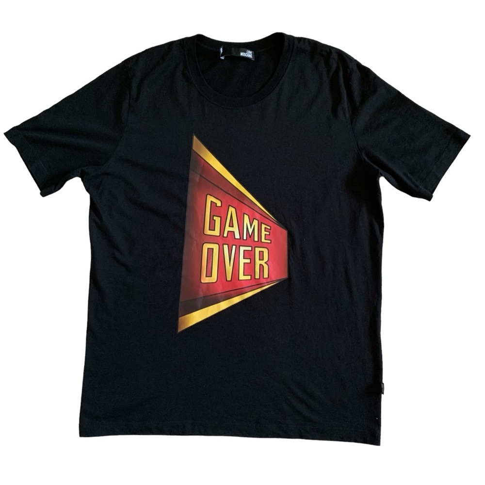 Love Moschino GAME OVER Graphic Tee Size XXL